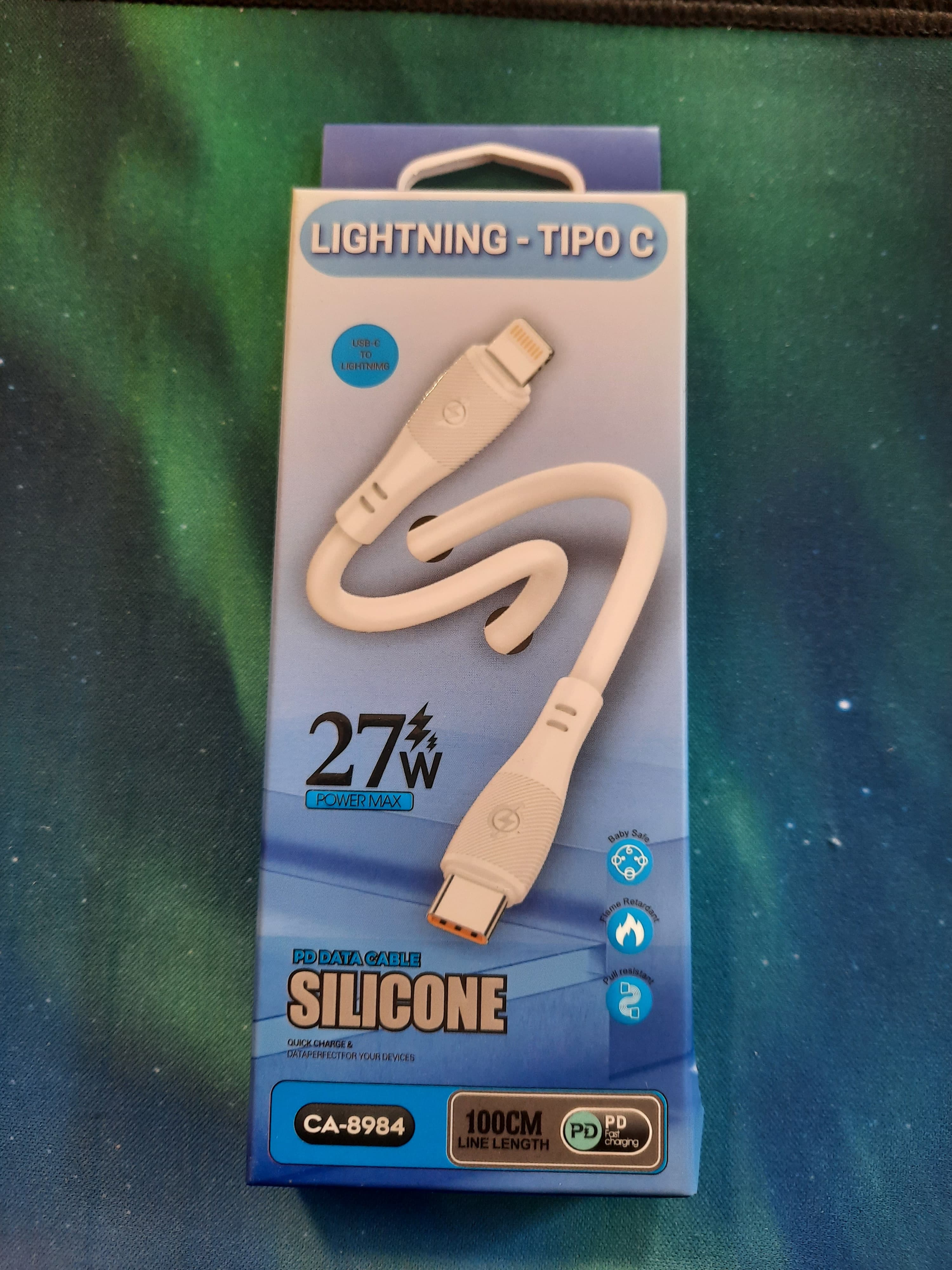 Cable usb lightning-tipo c